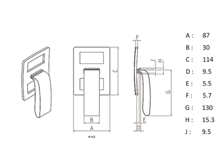 Plastic Handle with Strap 885.0