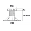 Adjustable Tile Pad 110 mm
