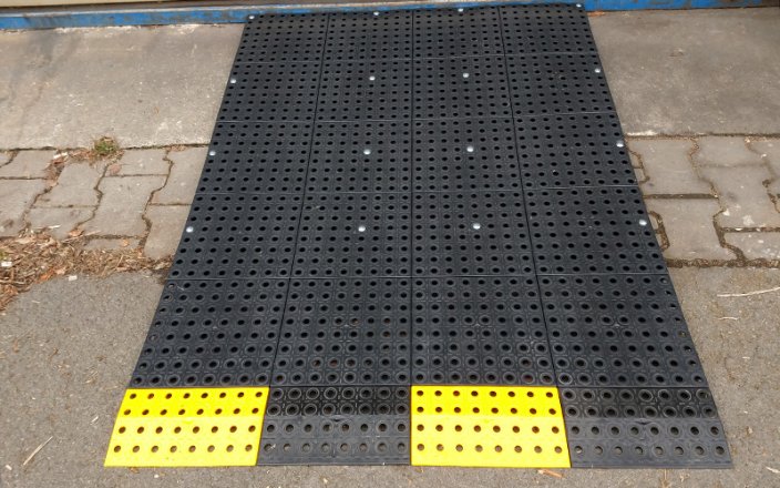 Access Ramp 16 x 390 mm - Color: Orange, Width: 50 cm