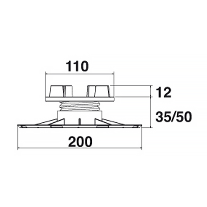 Adjustable Tile Pad 110 mm