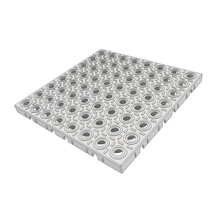 Plastic flooring - base plate