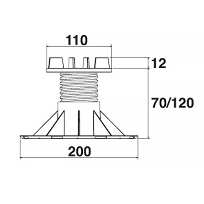 Adjustable Tile Pad 110 mm