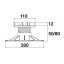 Adjustable Tile Pad 110 mm