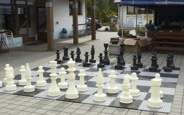 Plastic giant chess on offer