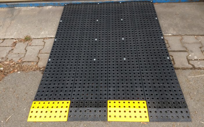 Access Ramp 16 x 390 mm - Color: Yellow, Width: 25 cm