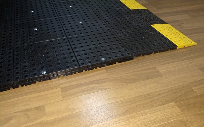 Access Ramp 16 x 140 mm - Color: Yellow, Width: 100 cm