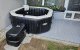 GripTil floor under the inflatable hot tub