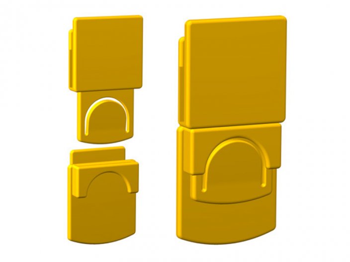 Briefcase Plastic Lock 922.0 - Color: Natural, Quantity: 20 000 - 39 999 pcs
